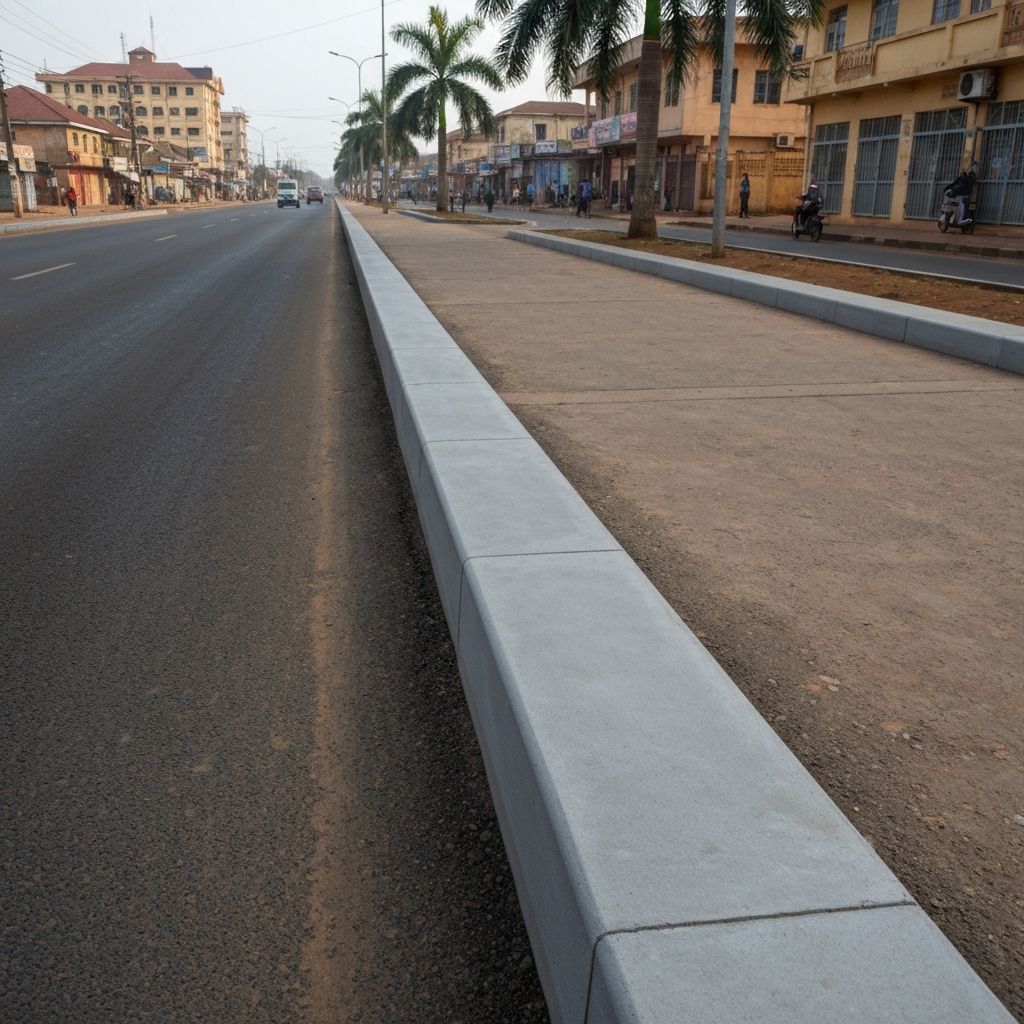 Guide Complet des Bordures P1, T2, A2 et CS2 : Aménagement et Applications au Cameroun